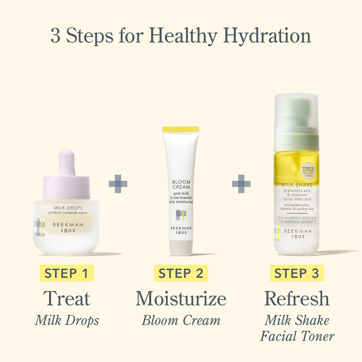 Beekman 1802 Crème Hydratante au Lait de Chèvre, mise en scène lifestyle