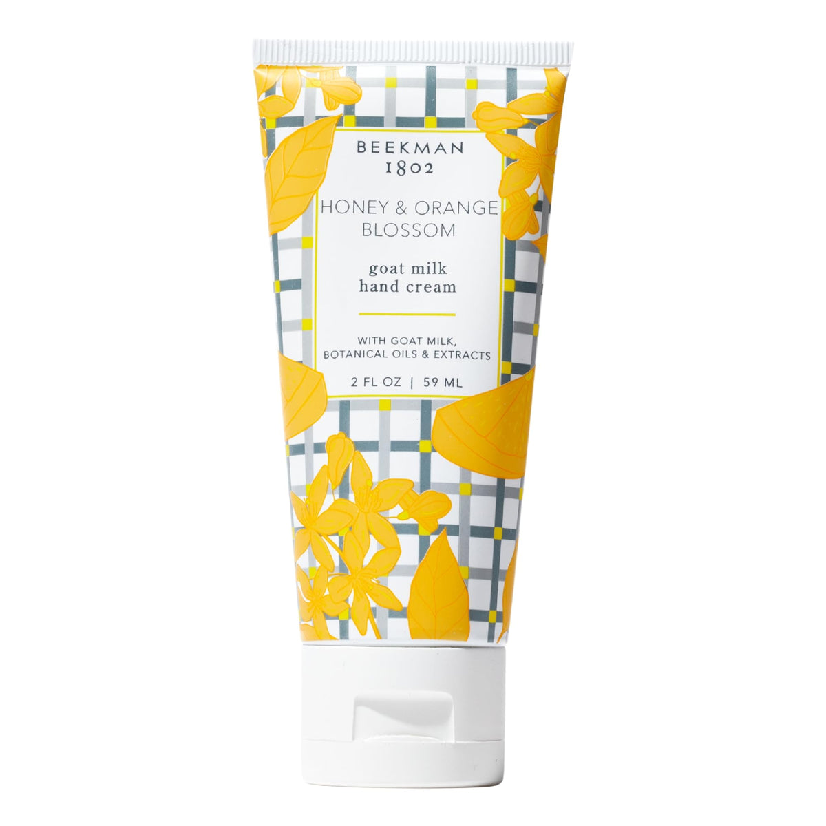 Beekman 1802 Crème Mains Lait de Chèvre 2 oz, Miel & Fleur d'Orange, avant.