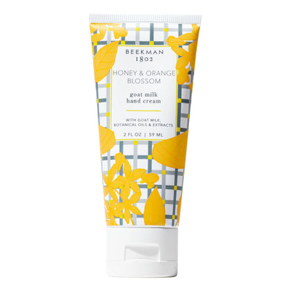 Beekman 1802 Crème Mains Lait de Chèvre 2 oz, Miel & Fleur d'Orange, avant.