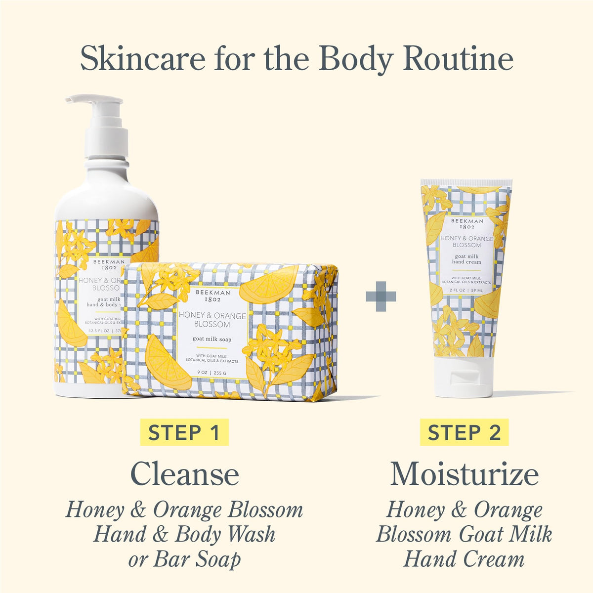 Beekman 1802 Crème Mains Lait de Chèvre 2 oz, texture de la crème.