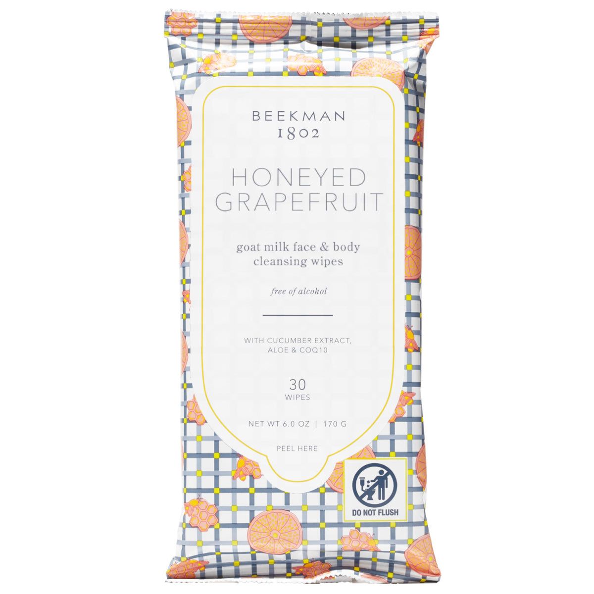Beekman 1802 Lingettes Visage au Lait de Chèvre emballage avant