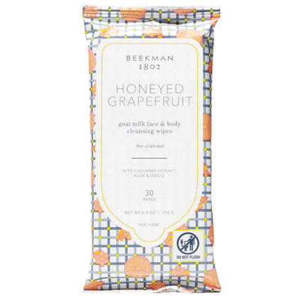 Beekman 1802 Lingettes Visage au Lait de Chèvre emballage avant