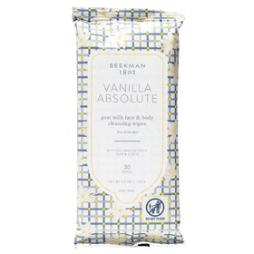 Beekman 1802 Lingettes Visage Lait de Chèvre Vanille 30 Unités emballage avant