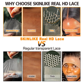 BEEOS Frontal Lace 13x4 en cheveux humains, présentation sous différents angles