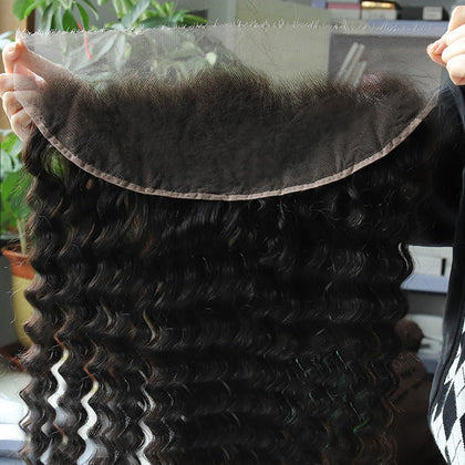 BEEOS Frontal Lace 13x4 HD 16 pouces, vue avant avec dentelle ultra fine