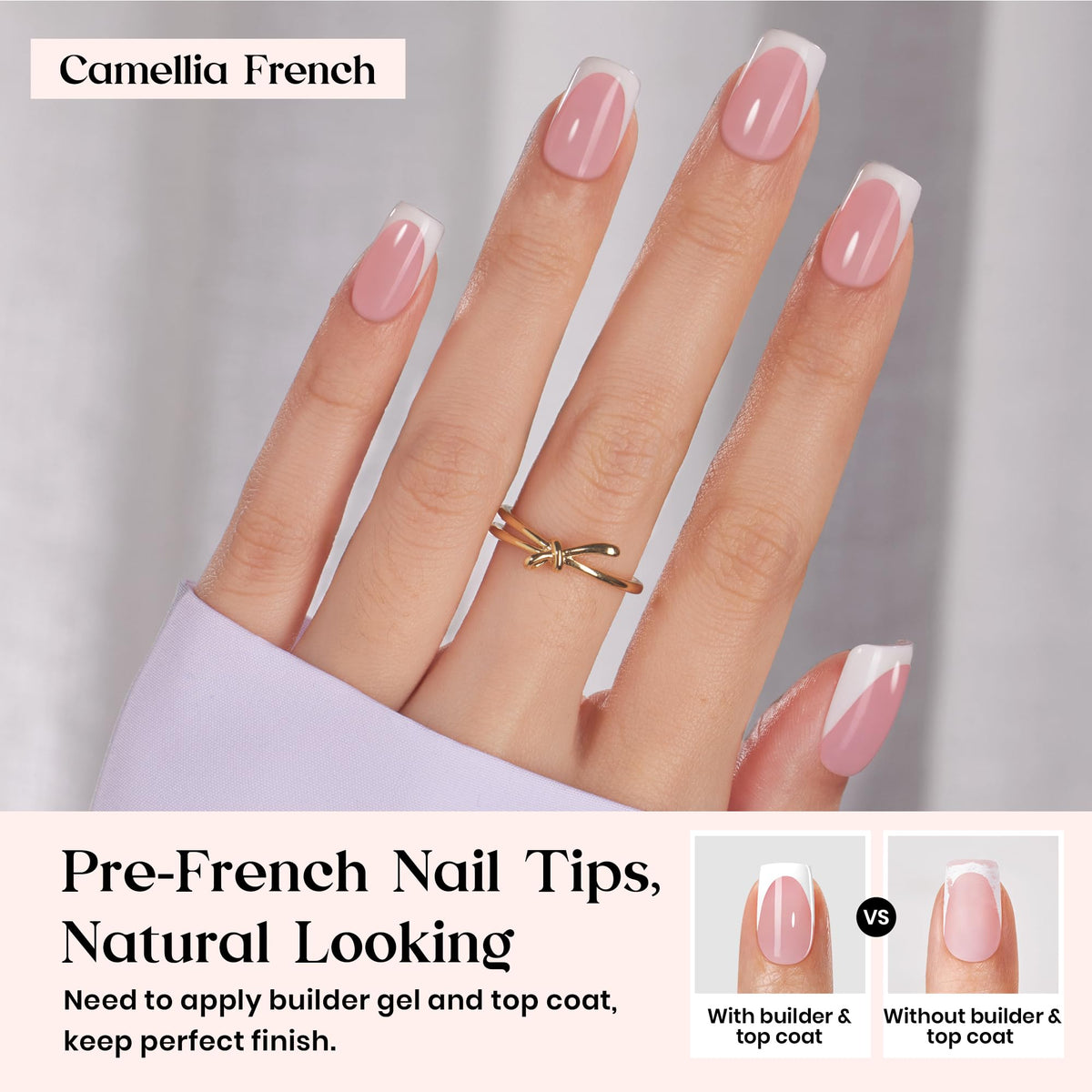 Beetles faux ongles pressés montrant les différentes tailles numérotées