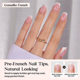 Beetles faux ongles pressés montrant les différentes tailles numérotées