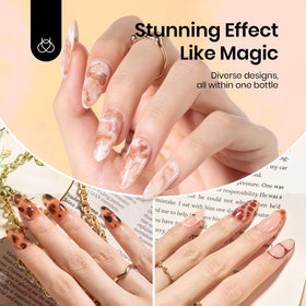 beetles Gel Blooming application sur des ongles