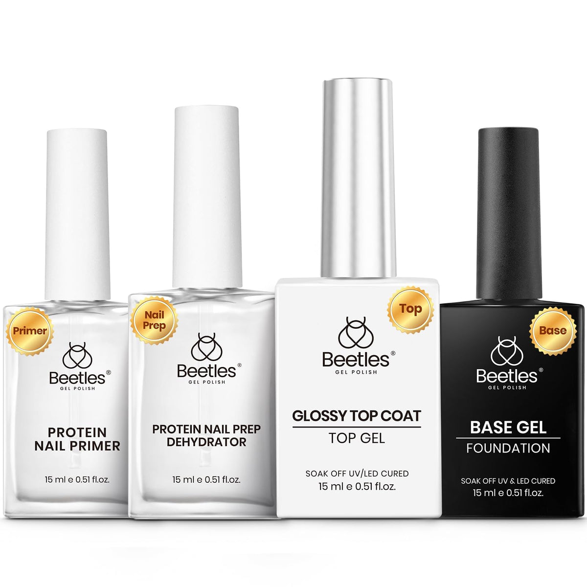 beetles Gel Kit Ongles 15ml avec top coat brillant