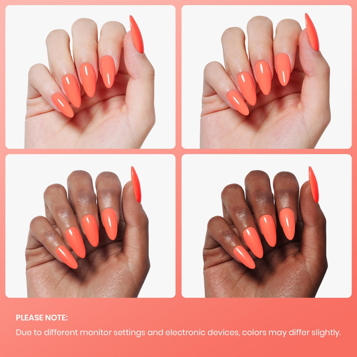 beetles Gel Polish Carly Coral 15ml en usage dans un salon de beauté