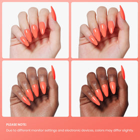 beetles Gel Polish Carly Coral 15ml en usage dans un salon de beauté