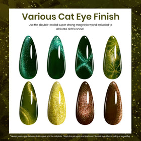 beetles Gel Polish Cat Eye en application sur des ongles