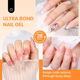 beetles Gel Polish Colle Gel pour Ongles tube ouvert sur une table