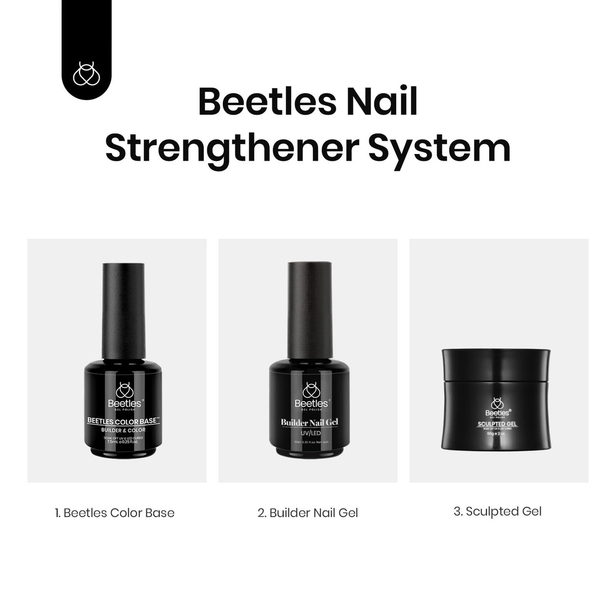 beetles Gel Polish Couche de Base Nude avec éclairage LED