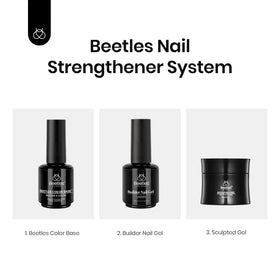 beetles Gel Polish Couche de Base Nude avec éclairage LED