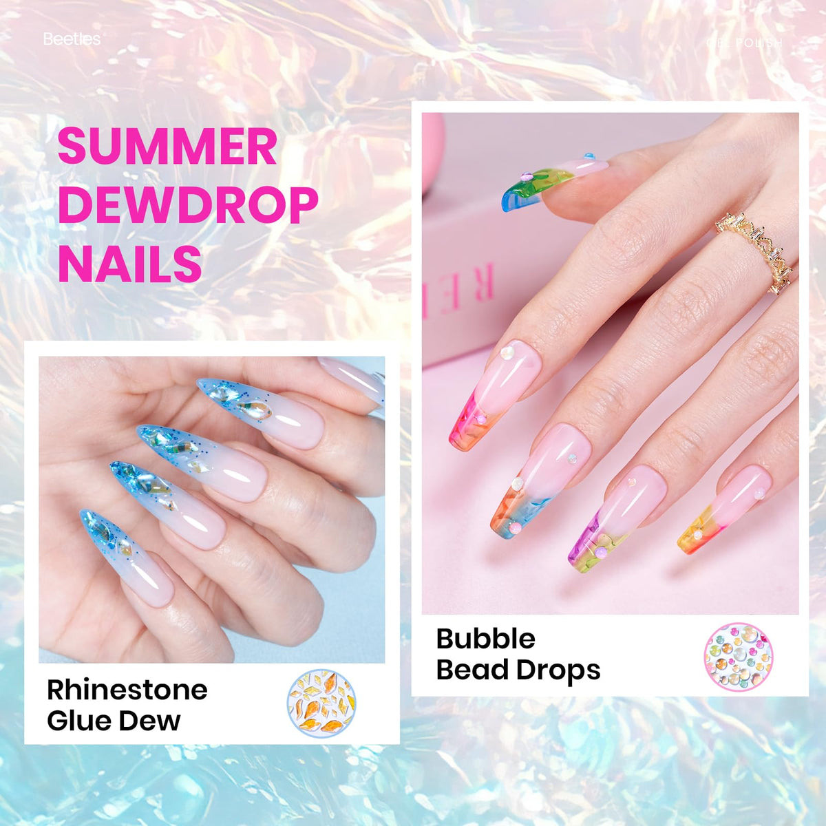 beetles Gel Polish Gel de Construction transparent pour ongles