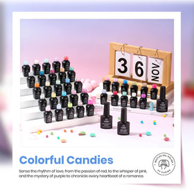 beetles Gel Polish Kit 39Pcs base coat et top coat inclus
