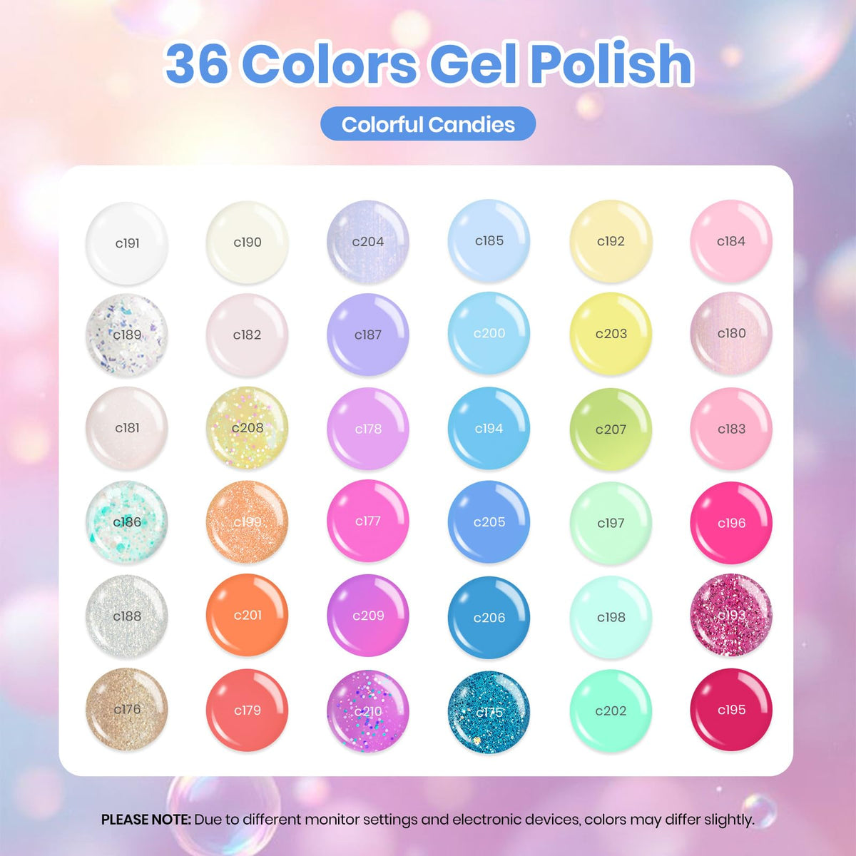 beetles Gel Polish Kit 39Pcs teintes variées de vernis à ongles
