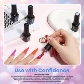 beetles Gel Polish Kit 39Pcs vernis à ongles en action