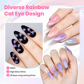 beetles Gel Polish kit avec bâton magnétique, accessoires inclus