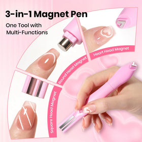 beetles Gel Polish magnet 3 en 1 avec ses têtes en gros plan
