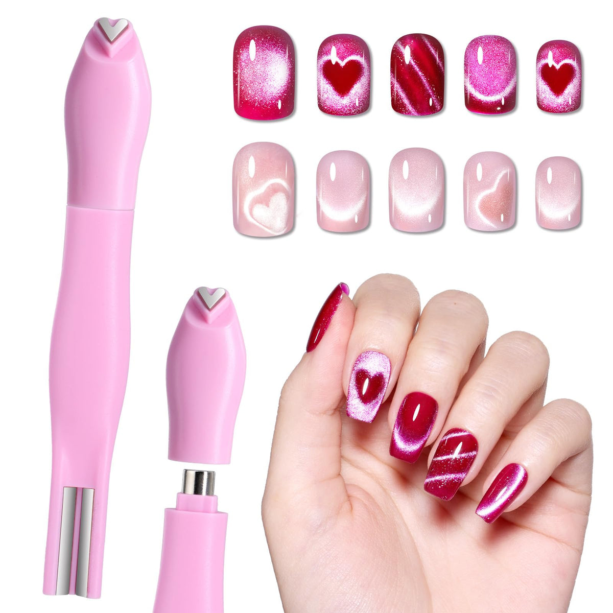 beetles Gel Polish magnet 3 en 1 vue avant avec trois têtes interchangeables