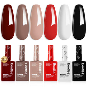 beetles Gel Polish Set 6 couleurs HEMA-free en vue de face