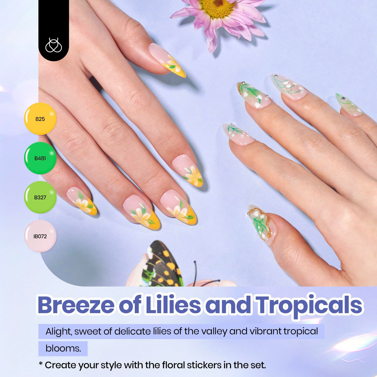 beetles Gel Polish Set avec instructions et accessoires