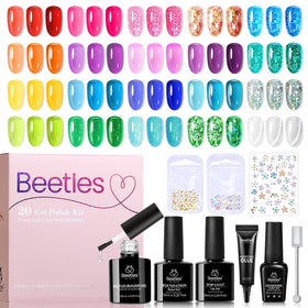 beetles Gel Polish Set de Vernis à Ongles Jelly 20 Couleurs en boîte