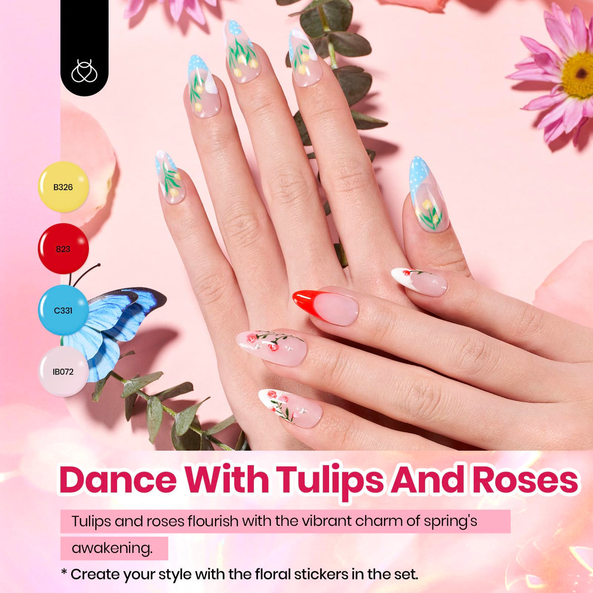 beetles Gel Polish Set sur une table de manucure