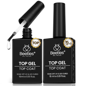 beetles Gel Polish Top Coat Gel 15ml vue avant