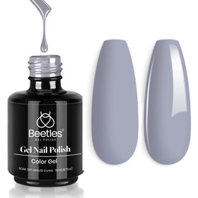 beetles Gel Polish Vernis à Ongles Gel 15ml Couleur Grise A830 - vue avant