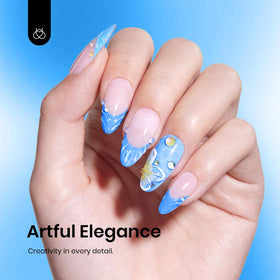 beetles Gel Polish Vernis à Ongles Gel Bleu 15ML c701 étiquette