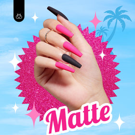 beetles Gel Polish Vernis à Ongles Gel Rose 15ml dans un cadre de manucure