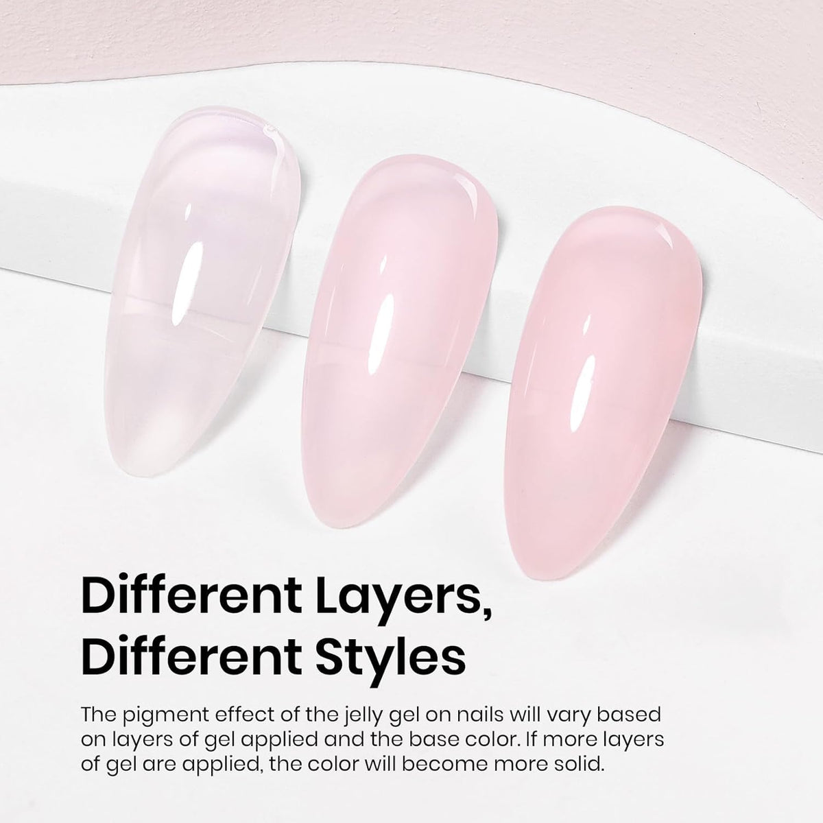 beetles Gel Polish Vernis à Ongles Gel Rose Nude 15ml application sur ongle