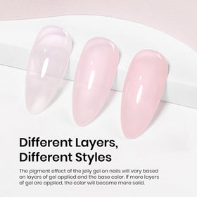 beetles Gel Polish Vernis à Ongles Gel Rose Nude 15ml application sur ongle