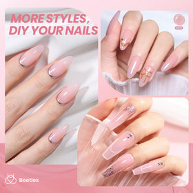 beetles Gel Polish Vernis à Ongles Gel Rose Nude 15ml échantillon de couleur