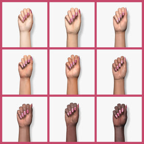 Beetles Gel Polish vernis à ongles paillettes roses 15ML application sur les ongles