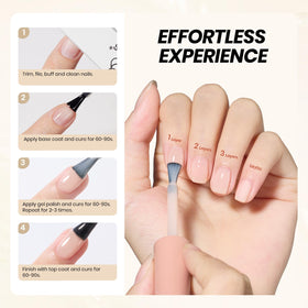 beetles Gel Polish Vernis Gel Nude 15ml couleur sur ongles