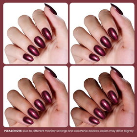beetles Gel Polish Vernis Gel Pailleté Bourgogne 15ml à côté de lampe LED
