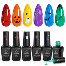 beetles Set de Vernis Gel Arc-en-Ciel 6 couleurs néon vue de face