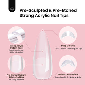 beetles Tipex Instant Apex Nail Tips application process