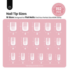 beetles Tipex Instant Apex Nail Tips close-up of C-curve design
