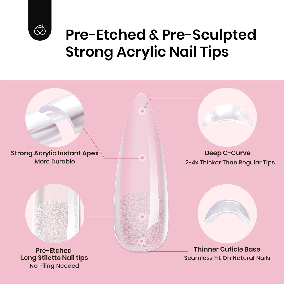 beetles Tipex Instant Apex Nail Tips finition des ongles