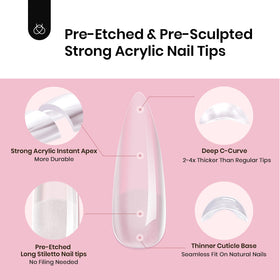 beetles Tipex Instant Apex Nail Tips finition des ongles