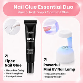 beetles Tipex Instant Apex Nail Tips Kit en vue de haut