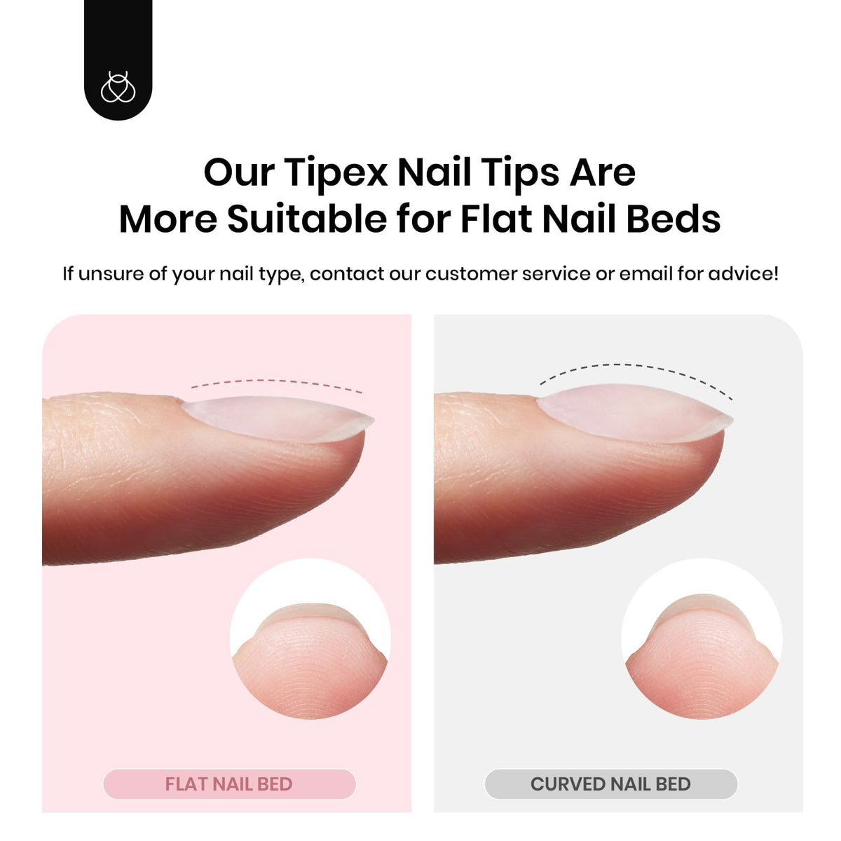 beetles Tipex Instant Apex Nail Tips showcasing different sizes