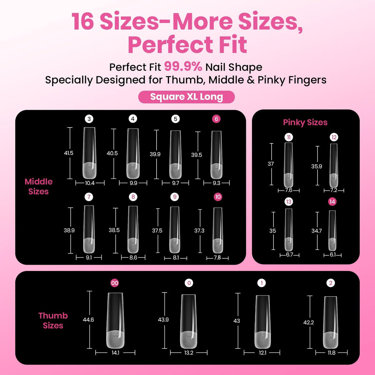 beetles Tipex Instant Apex Nail Tips XL close-up of apex design