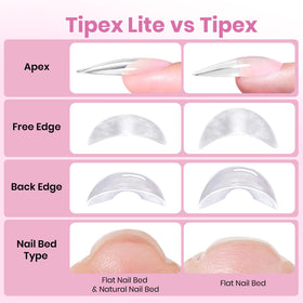 Beetles Tipex Lite ongles artificiels avec gel de colle