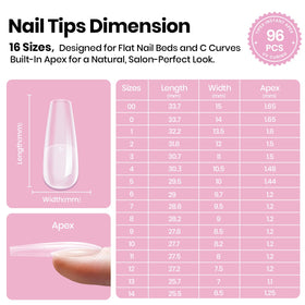 Beetles Tipex Lite ongles artificiels en situation